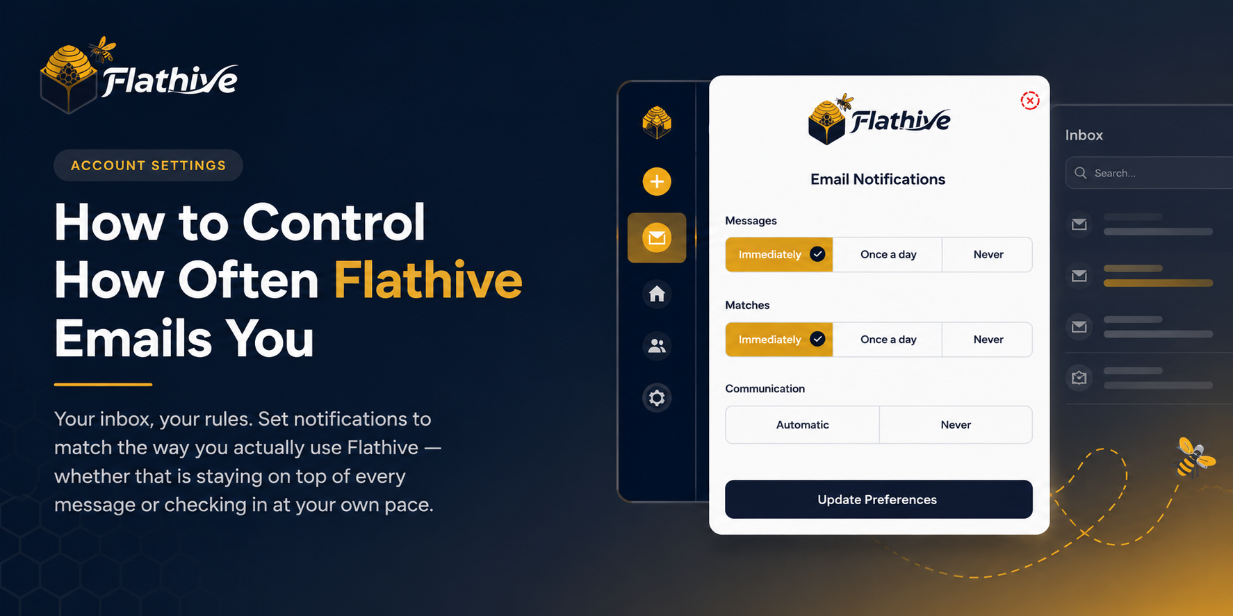 How to Control How Often Flathive Emails You